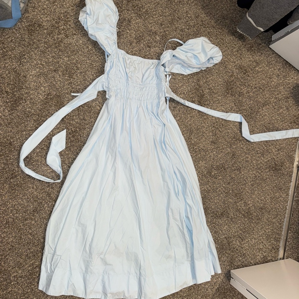 Elegant Light Blue Women's Dress